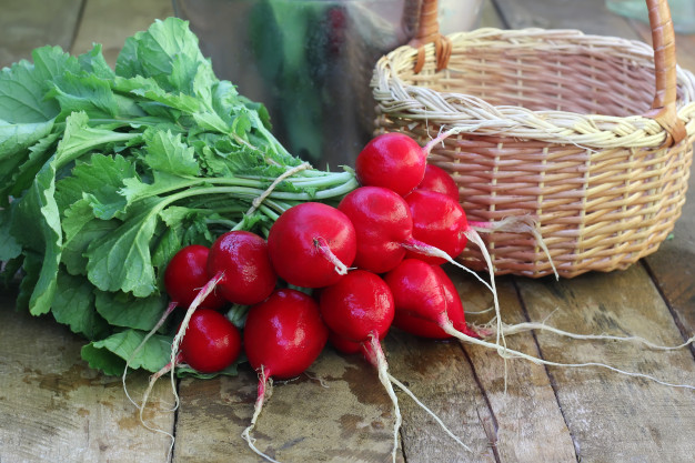 manojo-rabanos-frescos-tapas-basura-plataforma-madera_92795-677